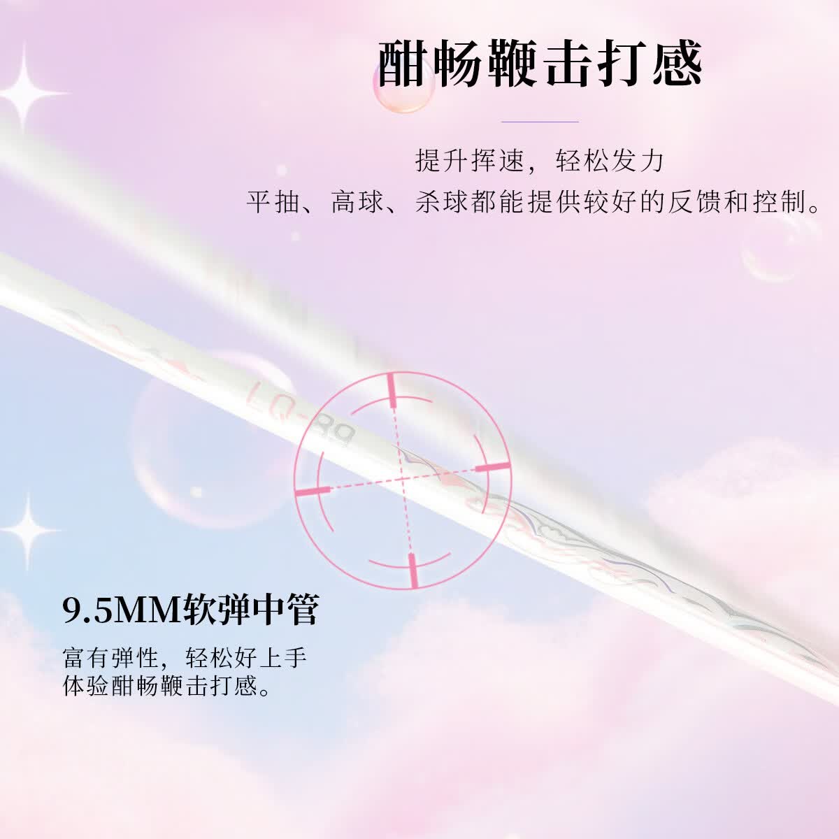 薰风（KUMPOO）2025新款羽毛球拍碳素纤维超轻耐打专业比赛全能型单拍熏风LQ-89 对拍 白蓝+白粉 成品拍