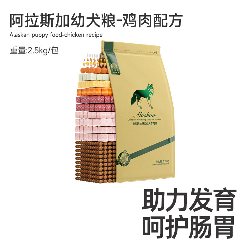 耐威克（Navarch）新品阿拉斯加幼犬狗糧10斤裝中大型犬通用20斤40斤可選 經(jīng)典-款嘗鮮阿拉斯加a 1g*1包 0lb