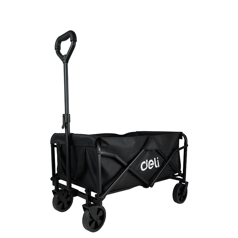 得力（deli）户外露营车 折叠收纳营地车小推车拖车野餐摆摊买菜出行 万向轮