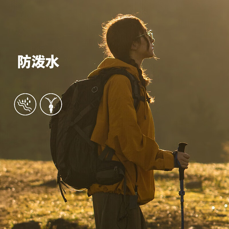 C.MATK玫瑰同款黄亦玫冲锋衣男女同款秋季新款户外三合一可拆卸登山服 向日葵-H【三合一】 M