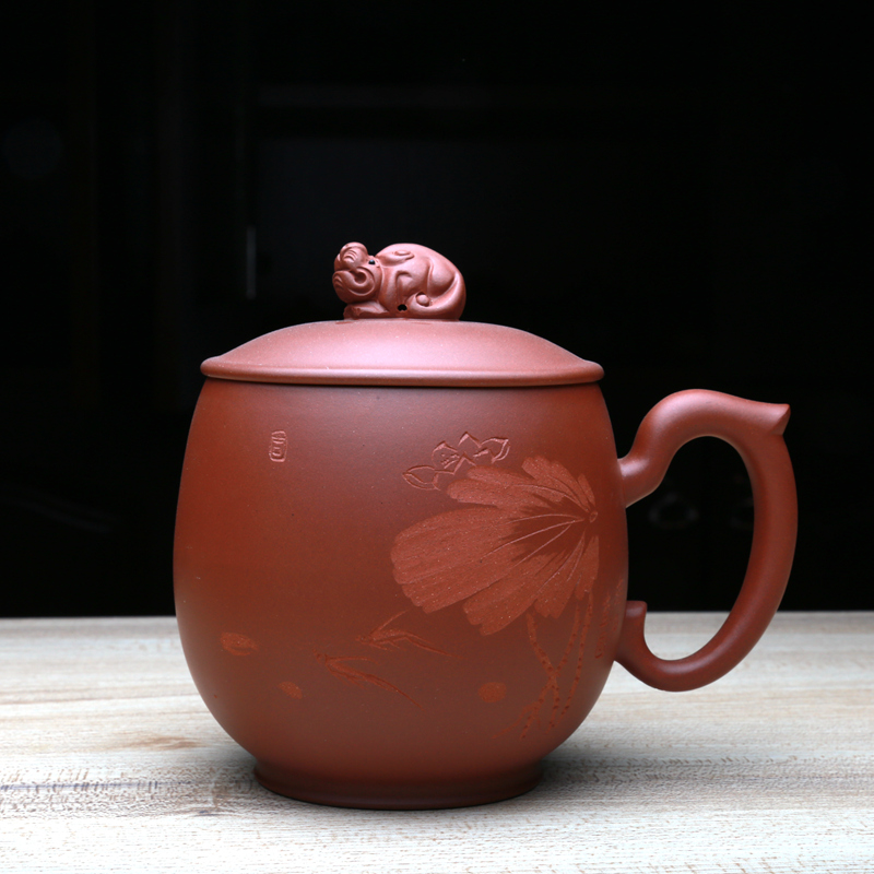 宜兴紫砂壶 原矿天底槽清【一团和气】紫砂壶 工艺美术师 吴俊