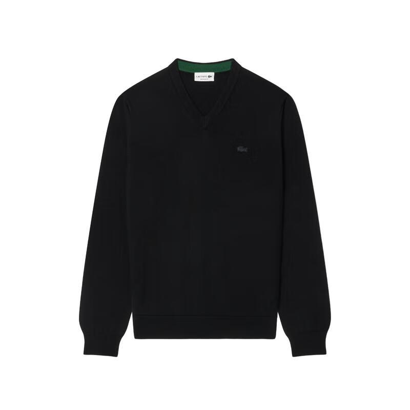 LACOSTE男士服裝V領(lǐng)毛衣純休閑服飾日常穿著(zhù)商務(wù)休閑 黑色 均碼 |7