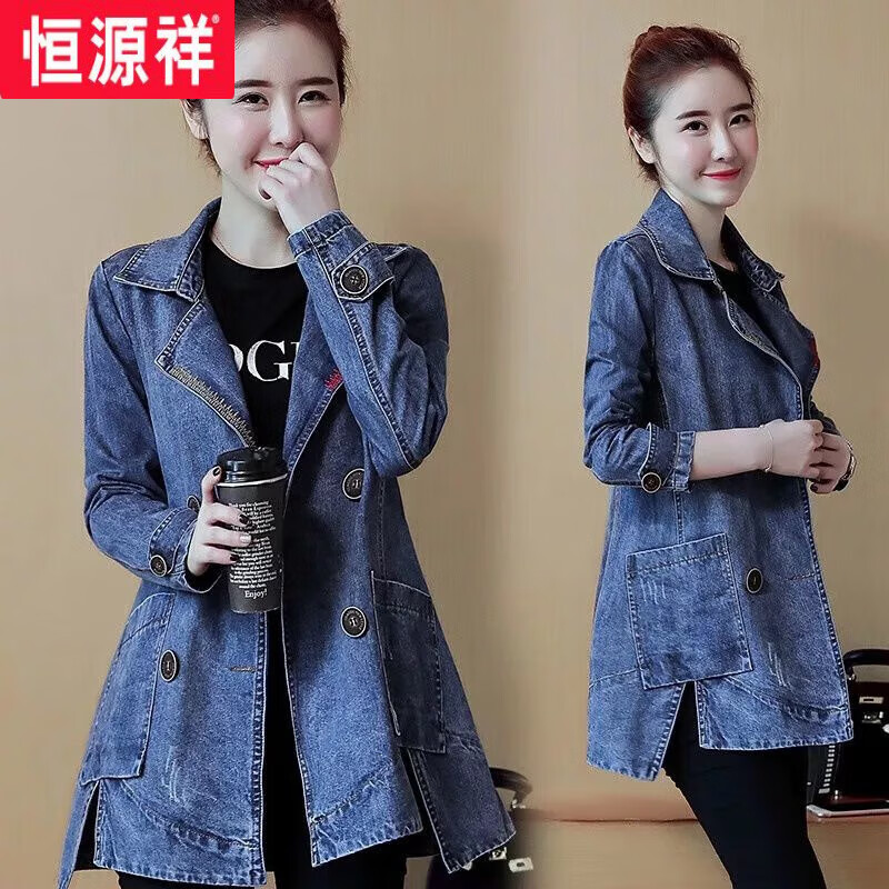 女装牛仔外套,女装牛仔外套制版图-第1张图片-潮百科