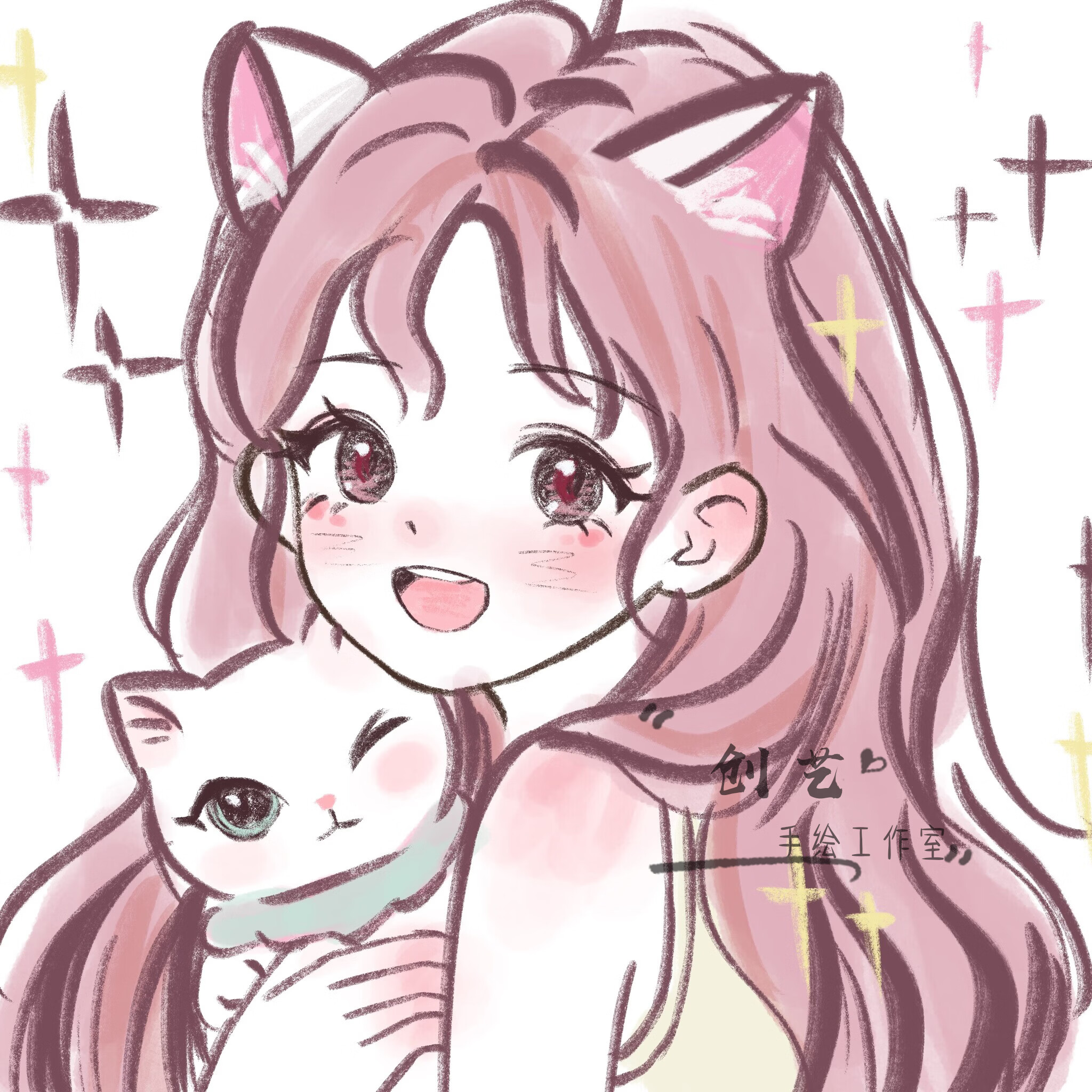 溥畔原创q版手绘头像定制作画 画像约稿卡通真人照片动漫画 画人物绘