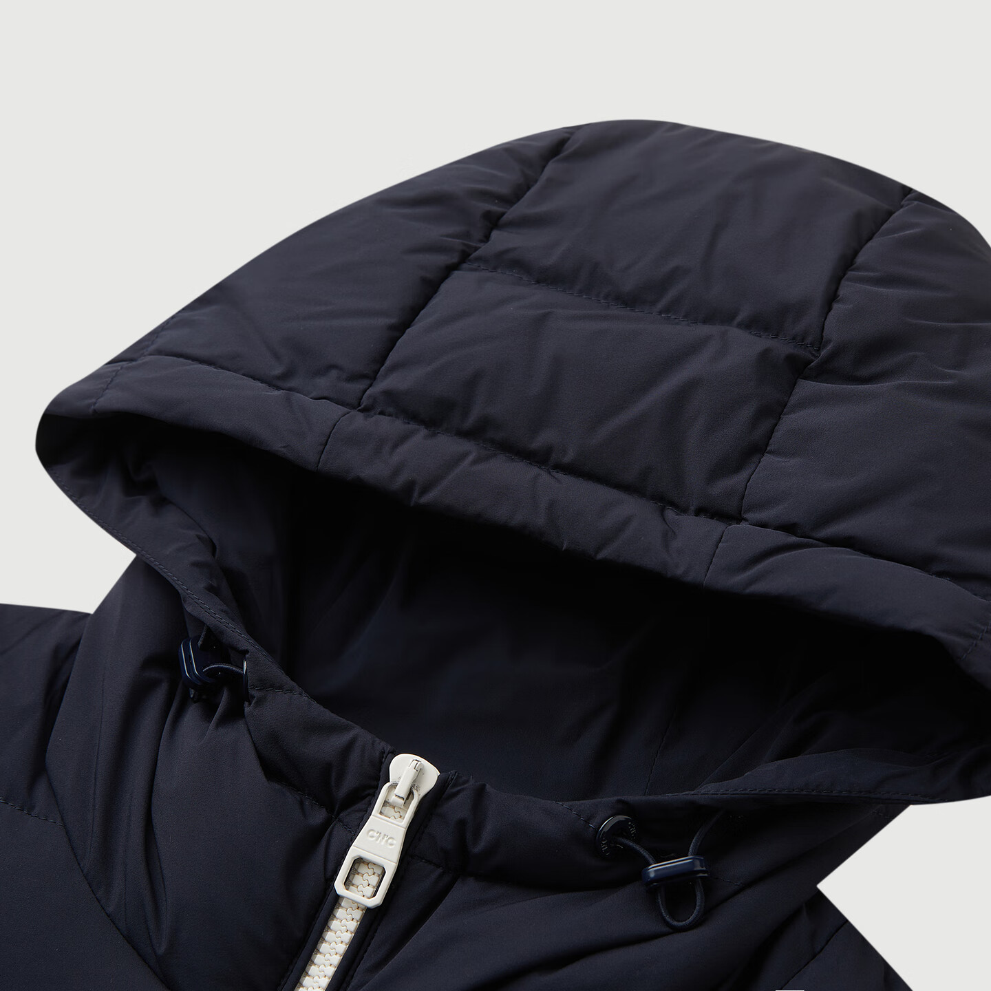 C'N'C【奢侈品衣服】CNC25秋冬新款连帽轻薄羽绒服拼接撞色外套男 藏青 54 /XL/(185/100A)