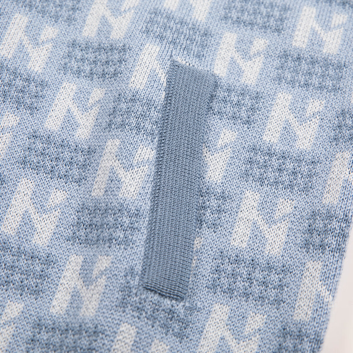 哈吉斯(HAZZYS)童装男童毛衣秋冬含羊毛开身线衣保暖针织衫 秋波蓝 165