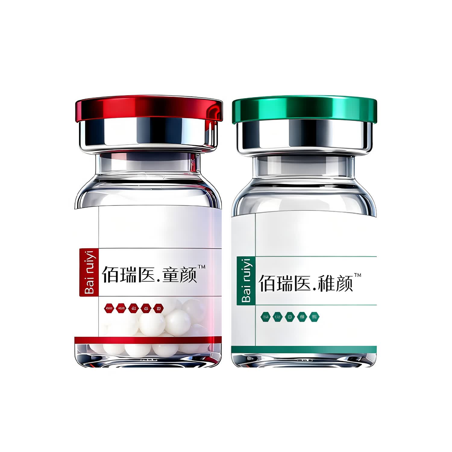 佰瑞医童颜水光原液自用微球左旋乳酸械字号胶原蛋白滚针微针居家水光 【疗程】童颜针水光3瓶+胶原水光溶液3瓶+操作包3
