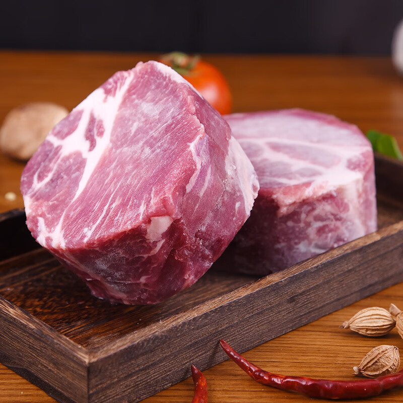 黔大侠贵州高原无抗山猪梅花肉2斤火锅食材烤肉雪花梅子肉猪颈肉