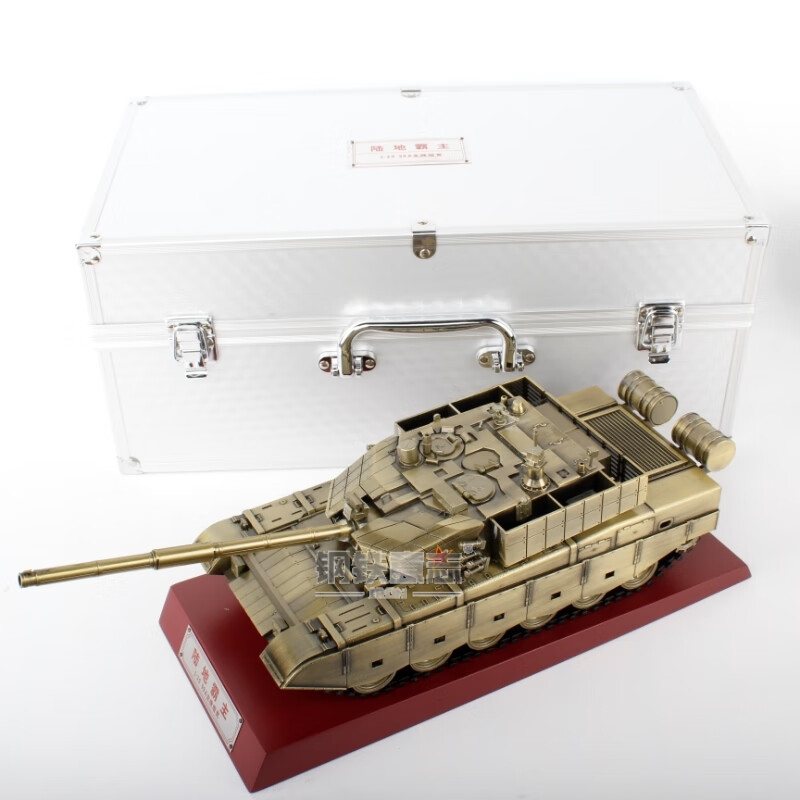 钢铁意志99A主战坦克1:30/35合金成品模型军事摆件展览退伍纪念男生礼品 1:30古铜色-铝盒-带底座