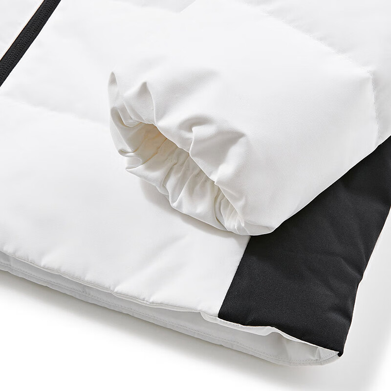 UNDER ARMOUR安德玛童装25冬新款儿童羽绒服休闲短款运动男童鸭绒面包服外套 白色 130