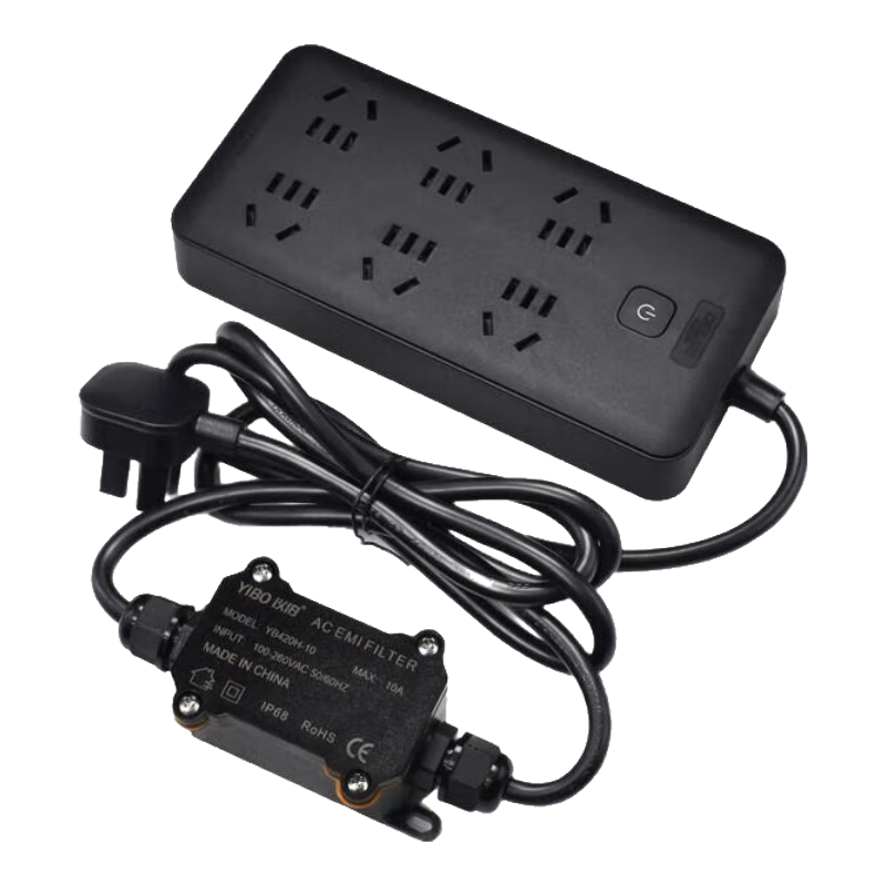 �Բ���YIBO��emiģ����ŵ�Դ�˲���220V������HIFI��������˲�YB420H ����ɫ��1λ����+2λ���-1.8��