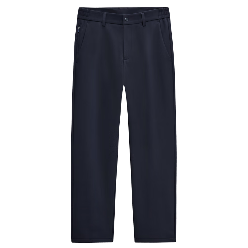 九牧王男褲休閑褲【防風(fēng)防水 隨行褲】冬季加絨加厚保暖耐磨軟殼褲子男