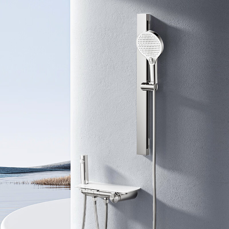 松下（Panasonic）全铜恒温小淋浴套装E5 简易无顶喷花洒智能家用浴室【超体】