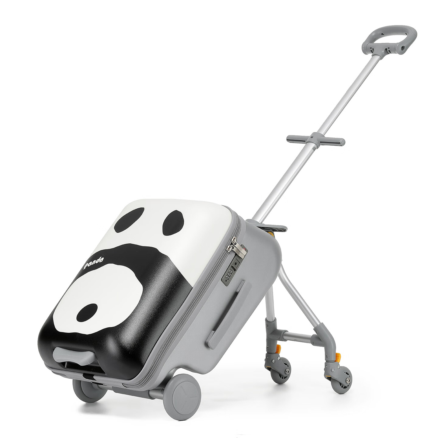 途帮儿童拉杆箱可坐可骑20寸登机箱多功能可拆开 熊猫 20英寸