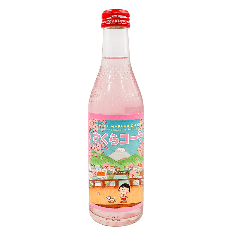 其他家日本进口木村樱桃小丸子樱花味碳酸饮料日式人气休闲汽水240ml