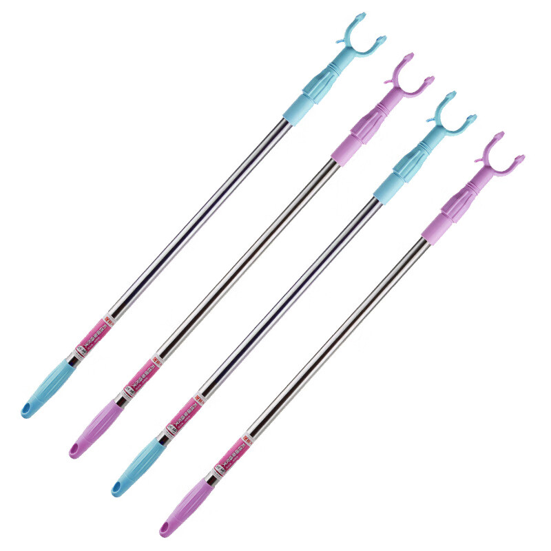 振興不銹鋼伸縮衣叉SJM1203晾衣桿撐衣桿架衣服陽(yáng)臺桿單桿掛衣桿 不銹鋼伸縮衣叉SJM1203