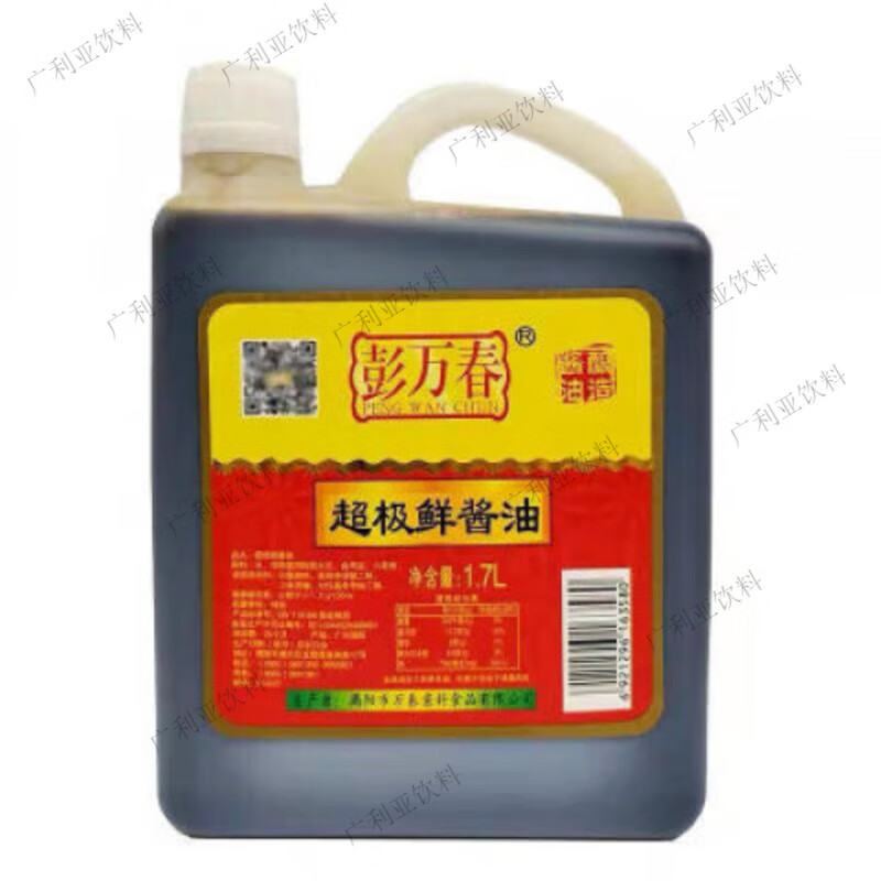 彭万春超极鲜酱油 揭阳酱油 调味酱油 蘸酱家庭装1700毫升 1700ml