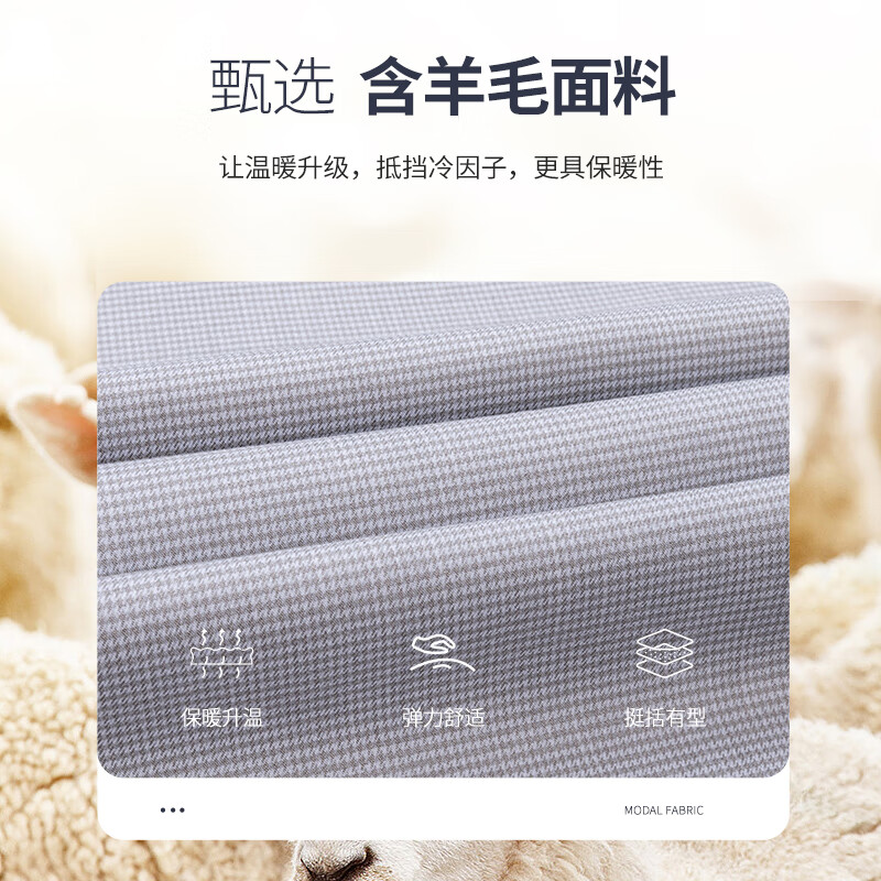 SHANSHAN杉杉【90鹅绒】衬衫男冬季商务休闲加绒加厚保暖舒适男士长袖上衣 灰色 41