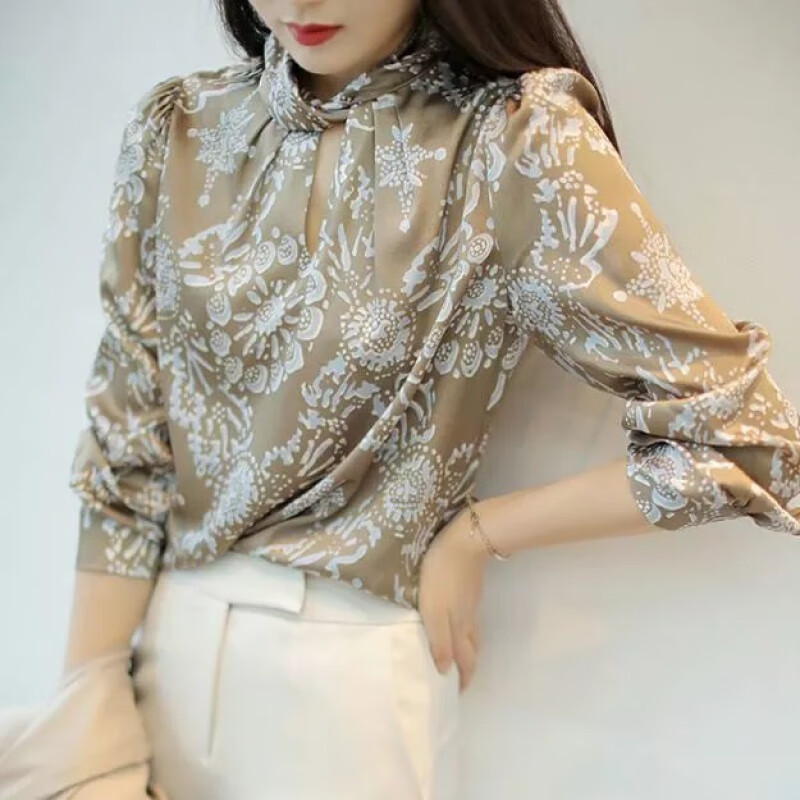 瑾衣媛女/装衬衫女长袖秋季2022新款潮内搭衬衣春秋秋款气质时尚洋气