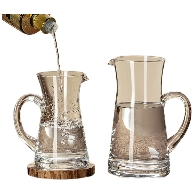 格娜斯（CRISTALGLASS）大容量帶刻度紅酒醒酒器倒酒器加厚玻璃白酒分酒器老酒勾兌分酒壺