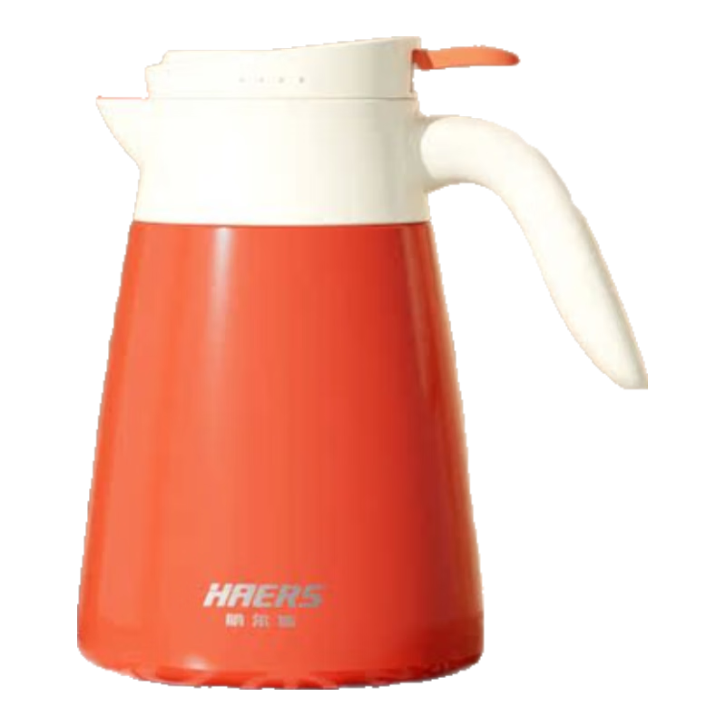 哈爾斯（HAERS）保溫壺?zé)崴畨匦∪萘繝F茶壺茶水分離家用水瓶316不銹鋼辦公 珊瑚紅【304不銹鋼 獨(dú)立茶 0.8L