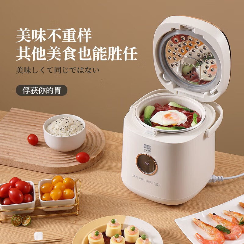 石崎成器日本 低糖电饭煲 降淀粉糖饭煲 电饭锅 米汤分离沥米饭微压1-2-3-4人家用2L多功能迷你不粘陶瓷钛 【旗舰款降淀粉含量41.4%】米汤分离 2L