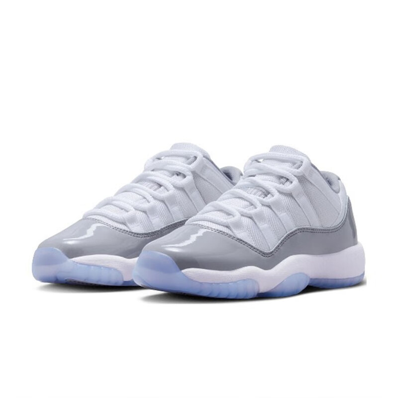 耐克(nike)jordan 11 aj 11 gs 乔11 篮球鞋 白灰528896-140 36
