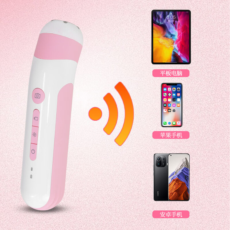 私密内窥镜电子镜高清宫颈检测仪妇科自检镜私密检查仪美容院 妇科超清检测镜+10.1寸平板电脑 (2个扩张器)