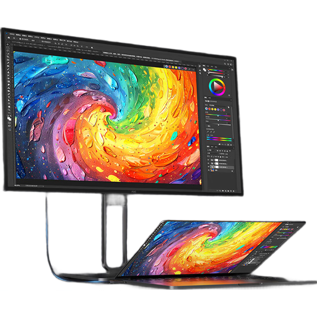 AOC ʾ 27Ӣ4K 65Wtype-cӿ HDR400 AH-IPSӽӲ109% sRGB רҵư칫ת֧U27U2 1859.81Ԫ