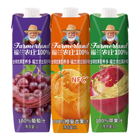 ����ũׯ ����֭���� 4�ֿ�ζ 1L*4ƿ 21.89Ԫ