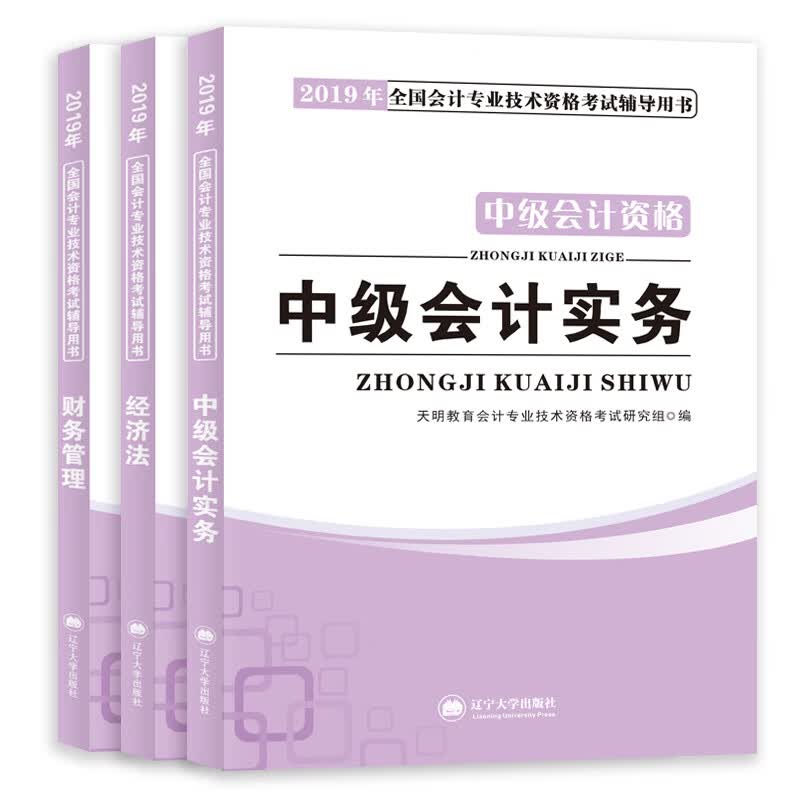 备考2020中级会计职称考试2019教材：经济法+财务管理+备考2020中级会计实务（套装共3册）
