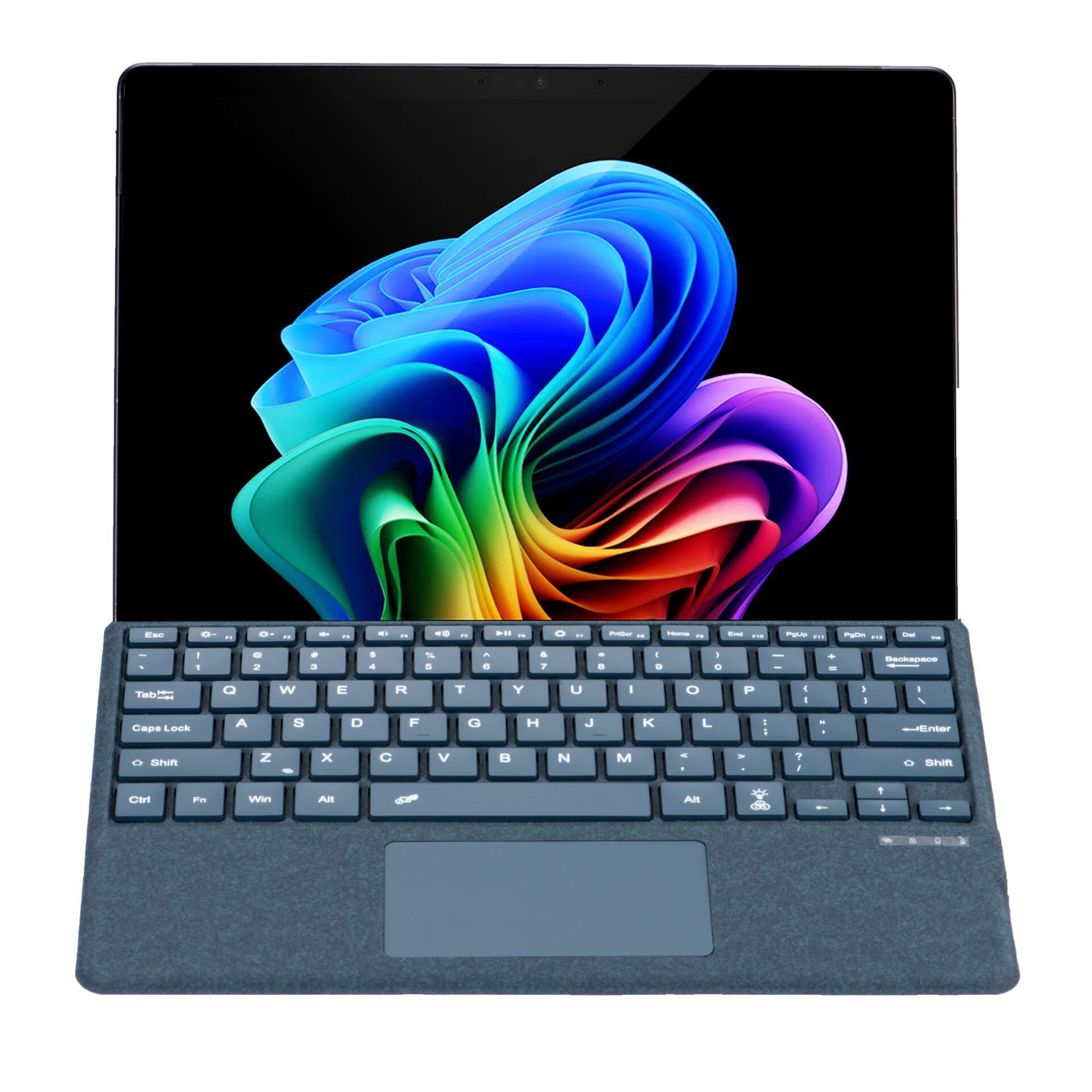 适用SurfacePro11键盘保护盖Pro8910七彩背光蓝牙键盘Surface键盘 灰色*Surfacepro891011/X蓝牙键盘 Surfacepro8/9/10/11/X通用