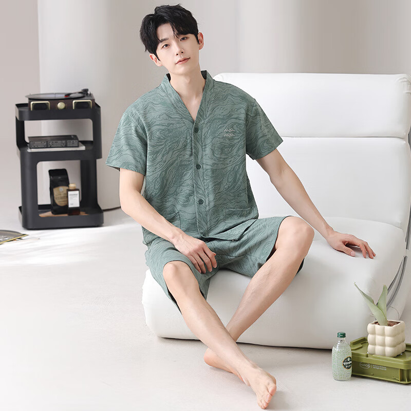sagiv罗丽丝纯.棉男士睡衣夏季纯