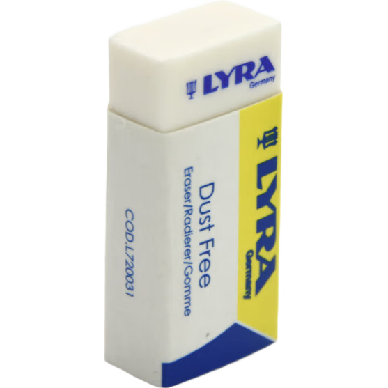 德國LYRA 無塵橡皮擦 小學(xué)生專用2B HB 4b鉛筆橡皮 碎屑少兒童素描像筆不留痕橡皮 迷你號-3塊