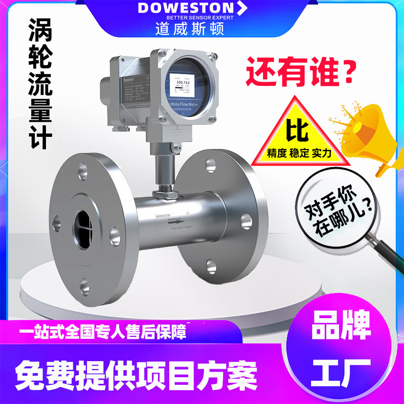 道威斯頓渦輪流量計氣體液體法蘭連接不銹鋼旋進(jìn)漩渦水油流速測量 電源線(xiàn)配件
