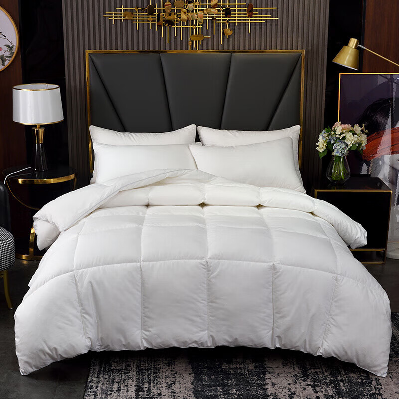 恒源祥羽丝绒被芯五星级酒店宾馆棉被春秋被冬被柔软空调被四季被褥被子 白色 150x200cm【3斤空调被】