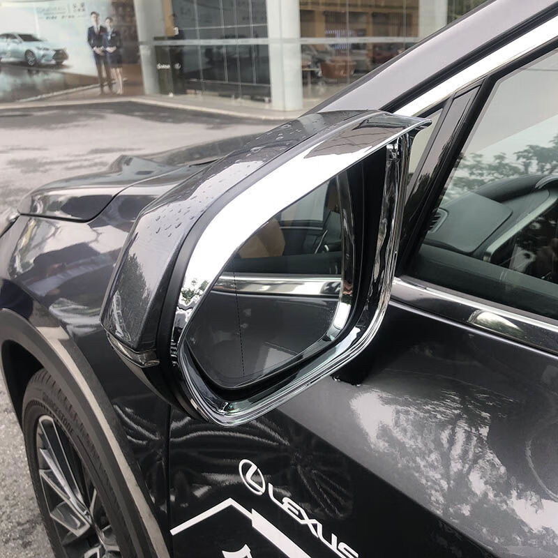 厂家直供适用雷克萨斯nx200300nx260后视镜雨眉RX350HRZ4 NXRZRX后视镜框碳纤纹色ABS