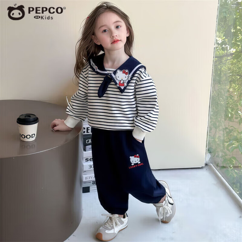 С��������ͯŮͯ���������װ��ͯ�ɰ������˶���װ������ͨ���� ��ɫ������װ Ů�� 80 cm