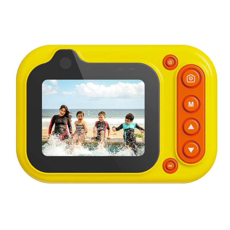 巧智数码高清防水相机学生党水下照相机宝宝生日礼物校园前后双摄切换数码相机他拍自拍 粉色 标配【含32G内存卡】