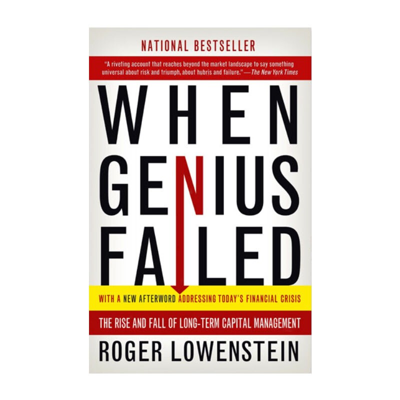 【华研原版】营救华尔街 When Genius Failed: The Rise and Fall of Long-Term Capital Management 英文原版