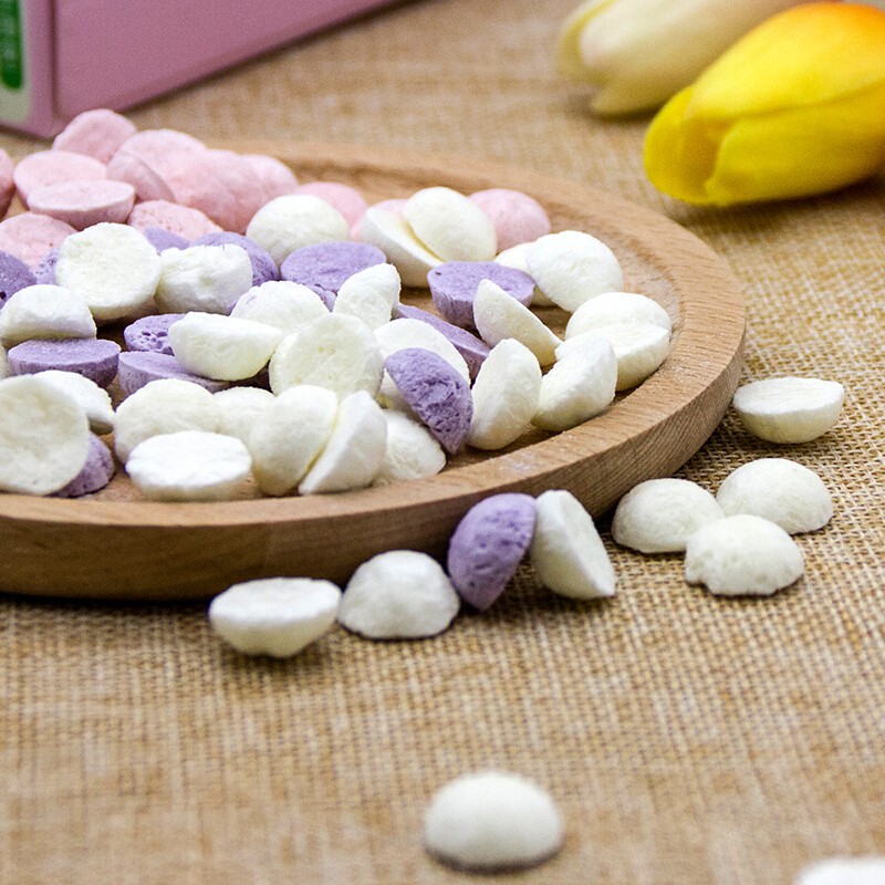 天然世家 宝宝儿童酸奶豆溶豆零食 添加益生菌 18g/4包/盒 原味