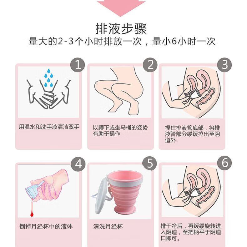 月亮杯经期用少女月经杯游泳姨妈卫生棉条巾学生防漏 少女杯两支+收纳袋 均码25毫升（不可排）