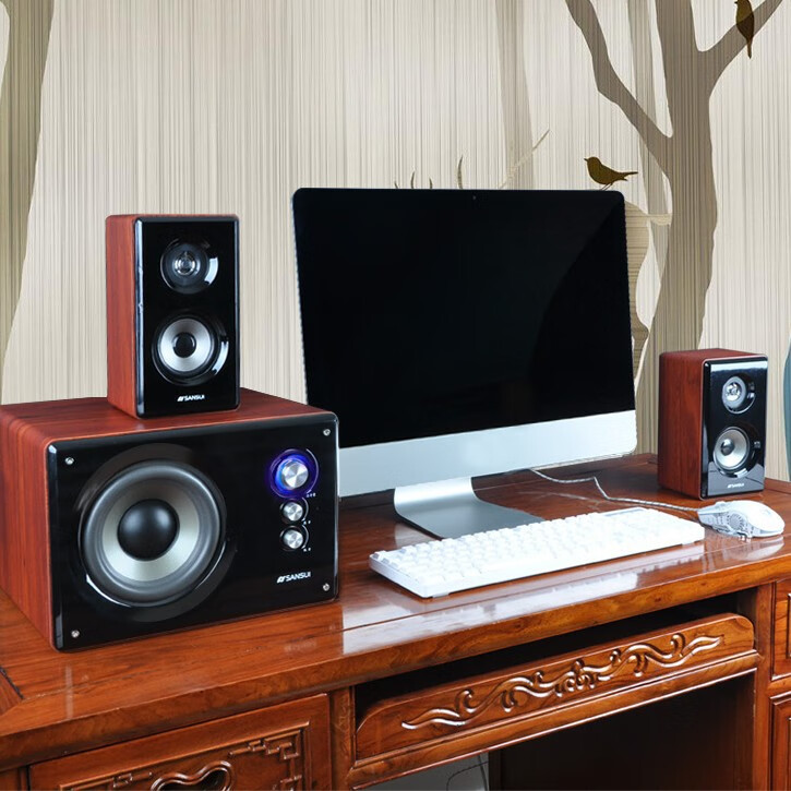 赛塔林(syitren)GS-6000(80A音响家用音箱超重低音炮台式电脑电 蓝牙版+双话筒插孔