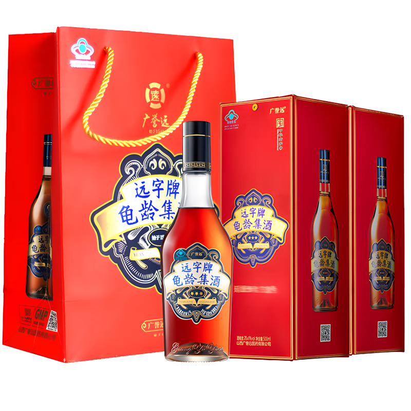 廣譽(yù)遠酒龜齡集酒500ml紅寶石遠字牌過(guò)節接待送禮長(cháng)輩禮盒一整箱非加味 1瓶 500ML經(jīng)典單瓶裝約一斤【無(wú)禮品袋】養生 山西廣譽(yù)遠龜齡集酒產(chǎn)地直發(fā)北京天津河北山東等次日達