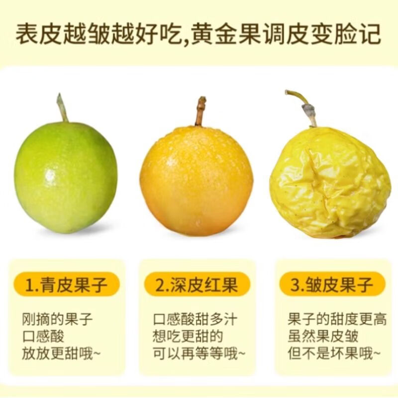 寻天果蔬正宗钦蜜9号黄金百香果 新鲜水果白香果纯甜 如蜜 源头直发 净重5斤【单果90g+】超大果
