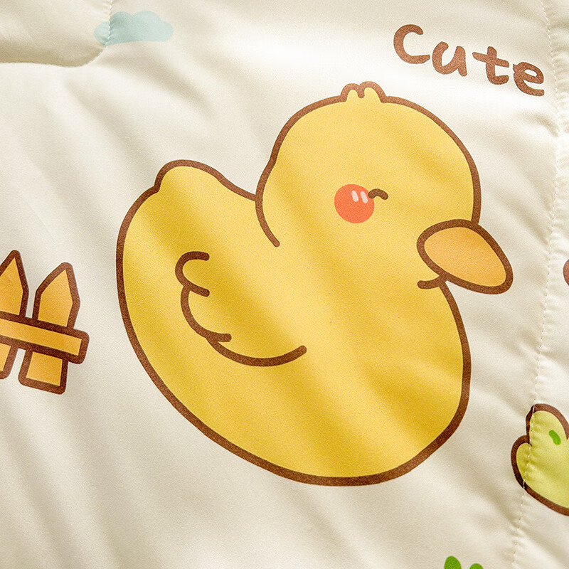 胖东来同款大豆豆豆被夏季冰凉豆豆夏凉被大豆纤维空调被夏天薄被 草莓狗 双人夏被-200X230/cm【A类豆豆被 软糯亲