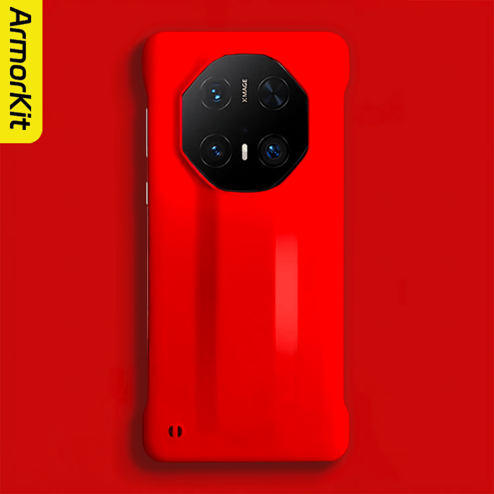 ARMORKIT适用华为Mate70RS非凡大师手机壳70Pro+/60RS保护套散热快保时捷无边框50rs高端防摔创意纯色简约 【中国红】纯色简约硬壳 华为 Mate 60RS非凡大师