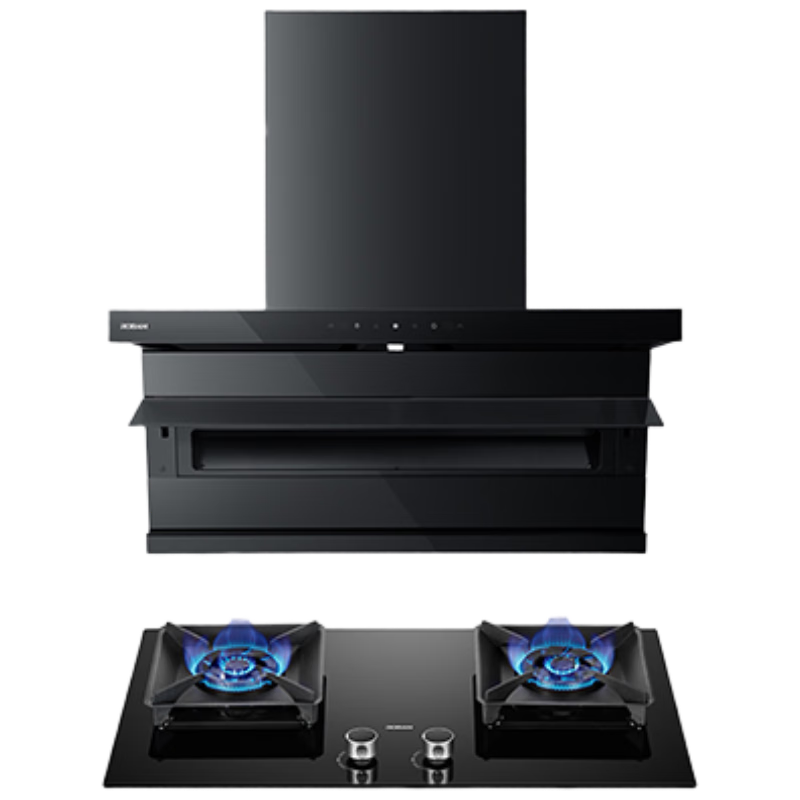 老板(Robam)小黑翼D1P抽吸油煙機灶具頂側雙吸超薄煙機燃氣灶26風量家用大吸力D1P+55B7A【套裝商品】新老混發(fā)