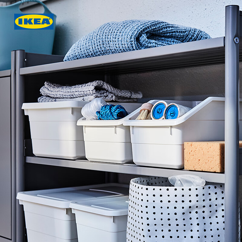 宜家（IKEA）顺手买一件SOCKERBIT 索克比 盒 19x26x15 白色 白色19x26x15cm 