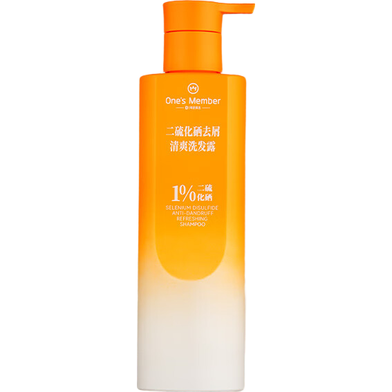 1号会员店1%二硫化硒去屑洗发水220g男女清爽去屑控油止痒洗发露深层清洁